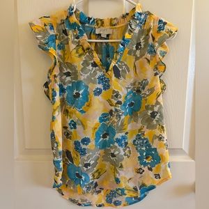 LOFT Floral Blouse